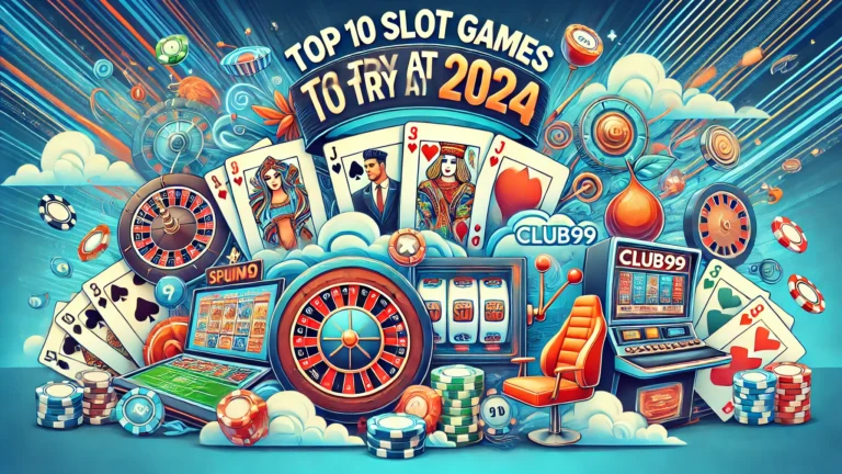 Top 10 Slot Games to Try at Club99 in 2024